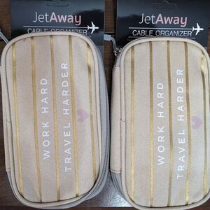 2 New JetAway Cable Organizer Travel Bags, T11MIS
